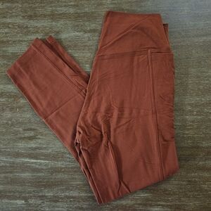Victoria's Secret PINK Women's Leggings in Deep Rust Orange Size 12 Leggings